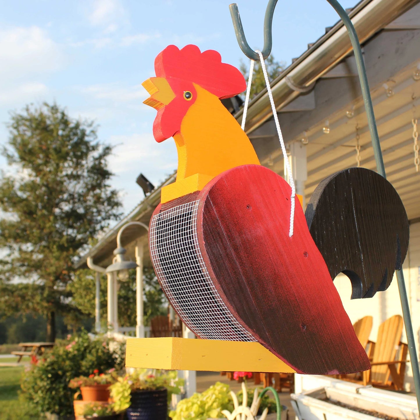 Amish-Made Bird Feeder – Handcrafted Wooden Bird Shaped Feeders (Multiple Styles)