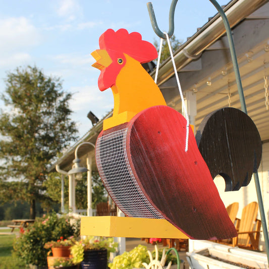 Amish-Made Bird Feeder – Handcrafted Wooden Bird Shaped Feeders (Multiple Styles)