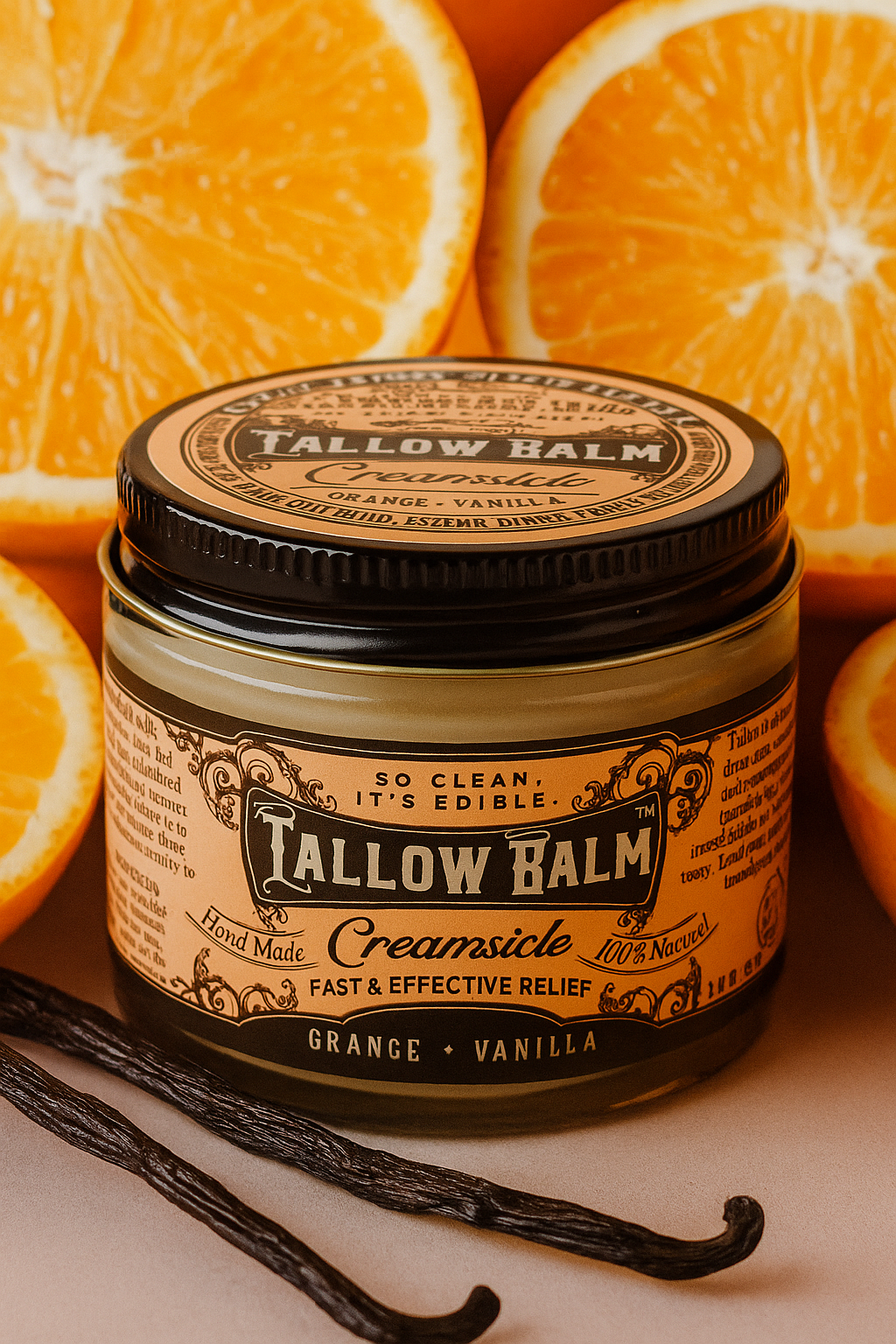 Tallow Balm- Creamsicle Scent - Blessings Grow Meadows