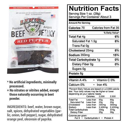 Red Pepper Beef Jerky | 3 oz | Nebraska Star Beef - BuyNebraska.com ~ Blessings Grow Meadows