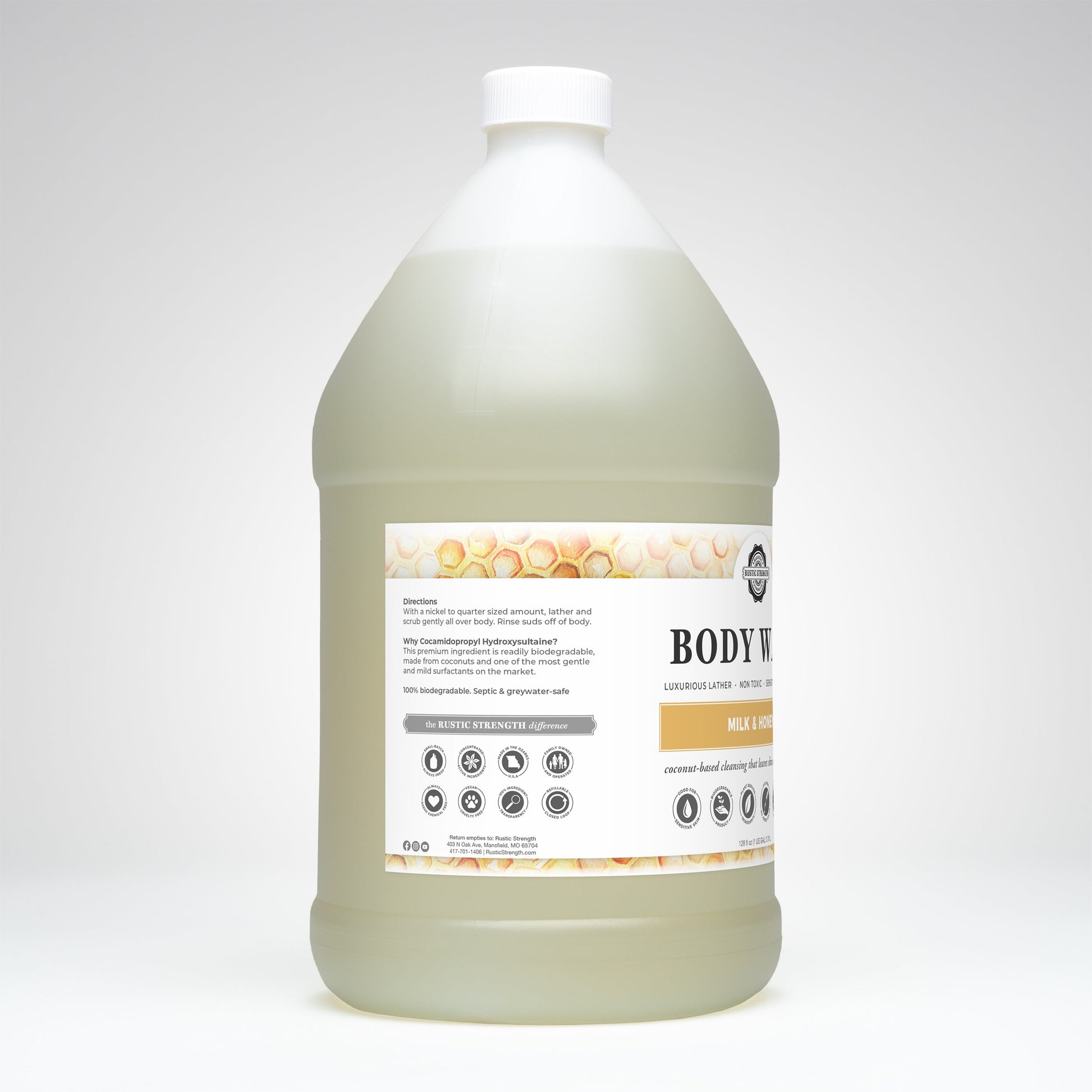 Moisturizing Body Wash | Milk & Honey - Blessings Grow Meadows