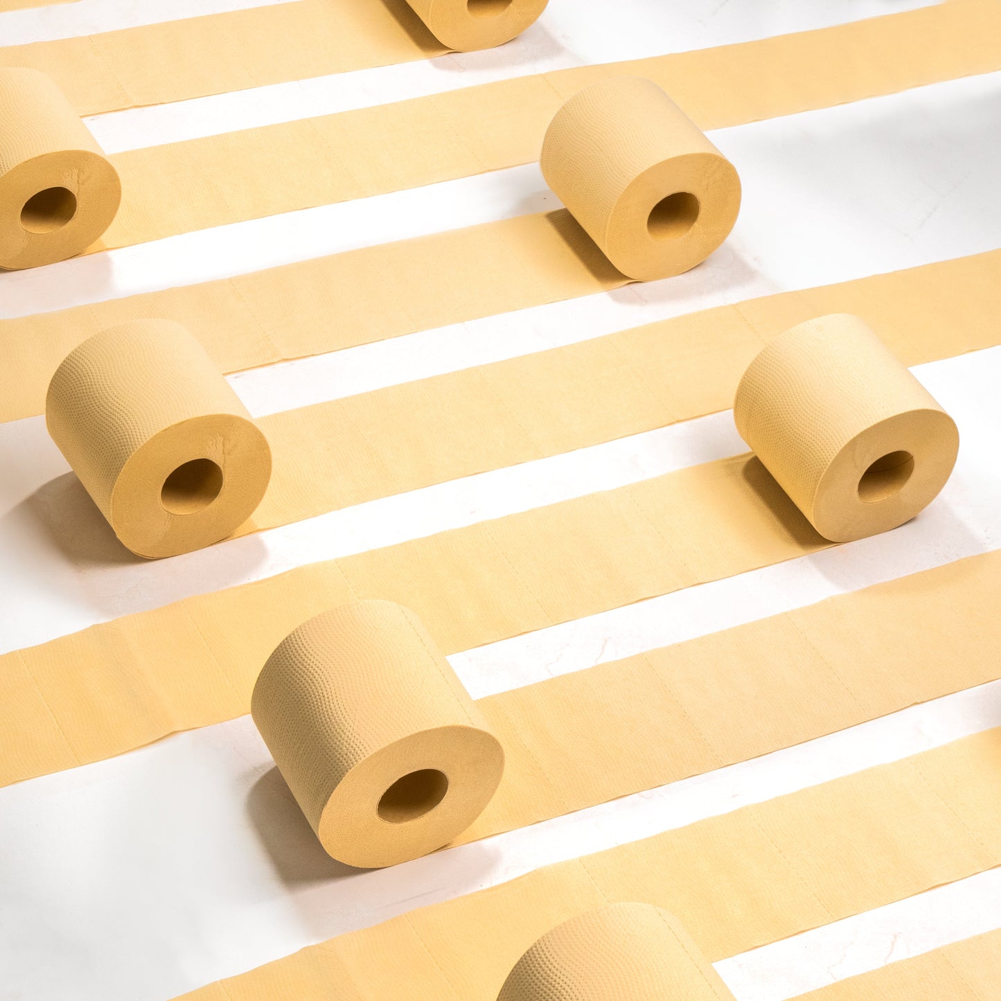 Rustic Strength Panda Eco Paper bamboo toilet paper rolls, eco-friendly and soft, ideal for sustainable home and garden use.