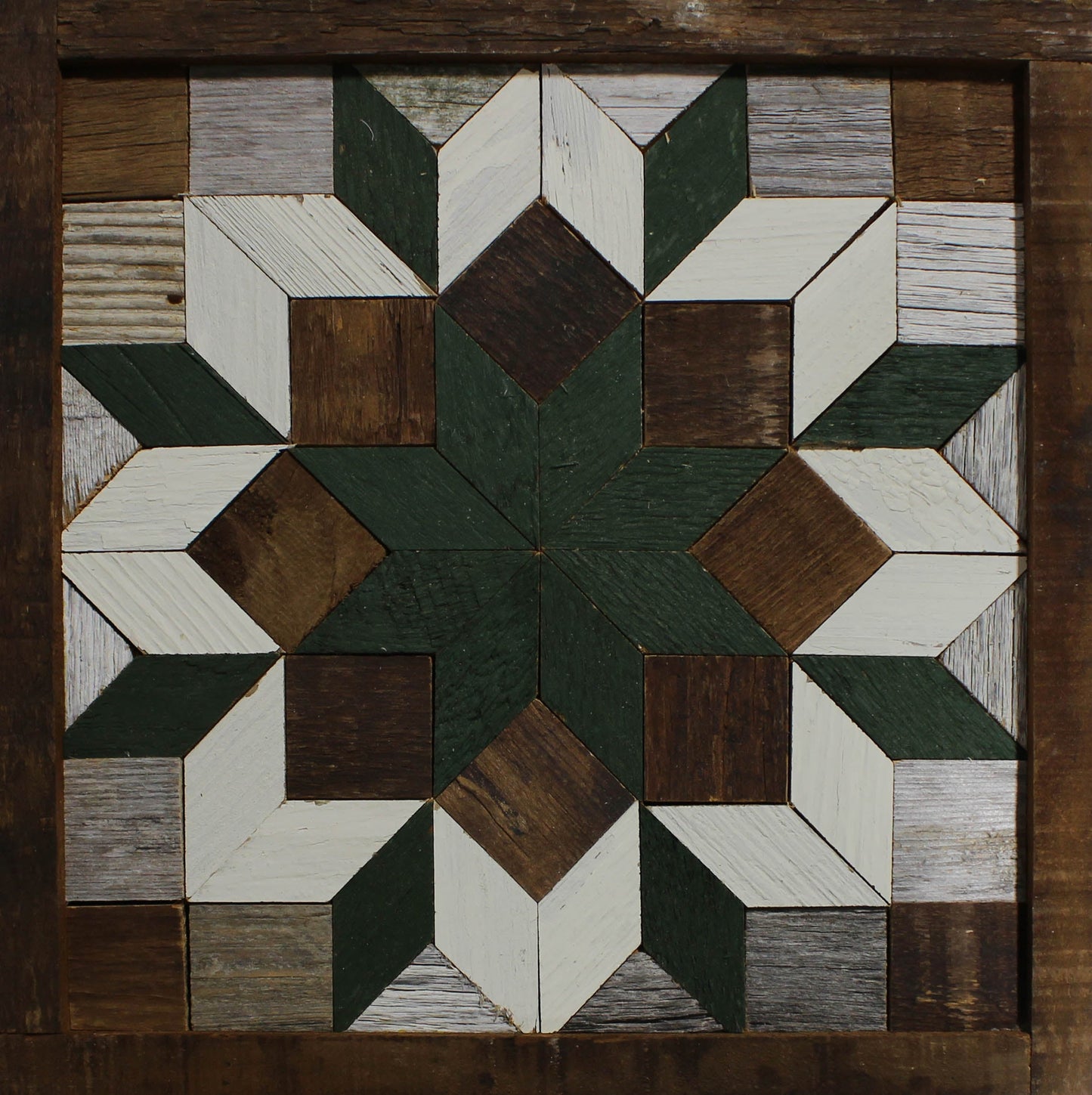 Amish Handmade Barn Quilt - Square (10.5 in x 10.5 in x 1 in)