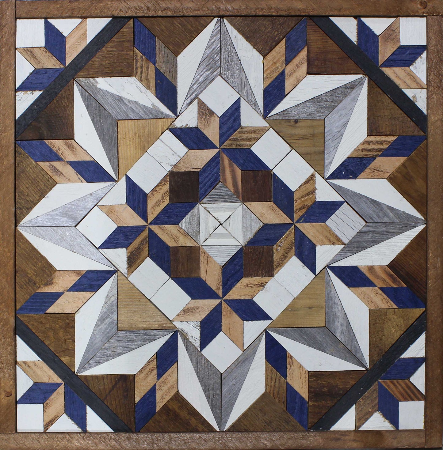 Amish Handmade Barn Quilt - Square (20.75 in x 20.75 in x 1 in)