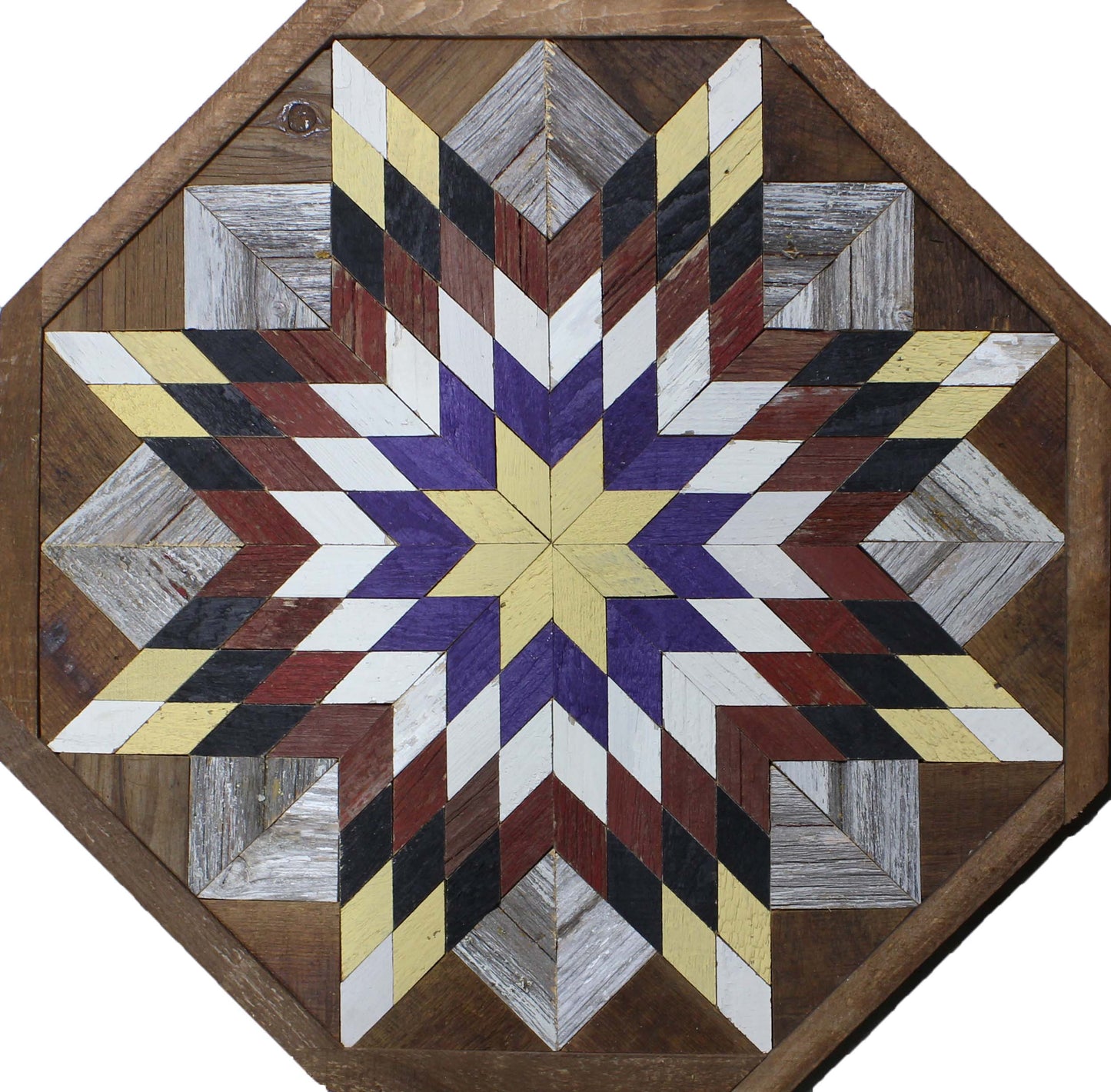 Amish Handmade Barn Quilt - Octagon (20.75 in x 20.75 in x 1 in)