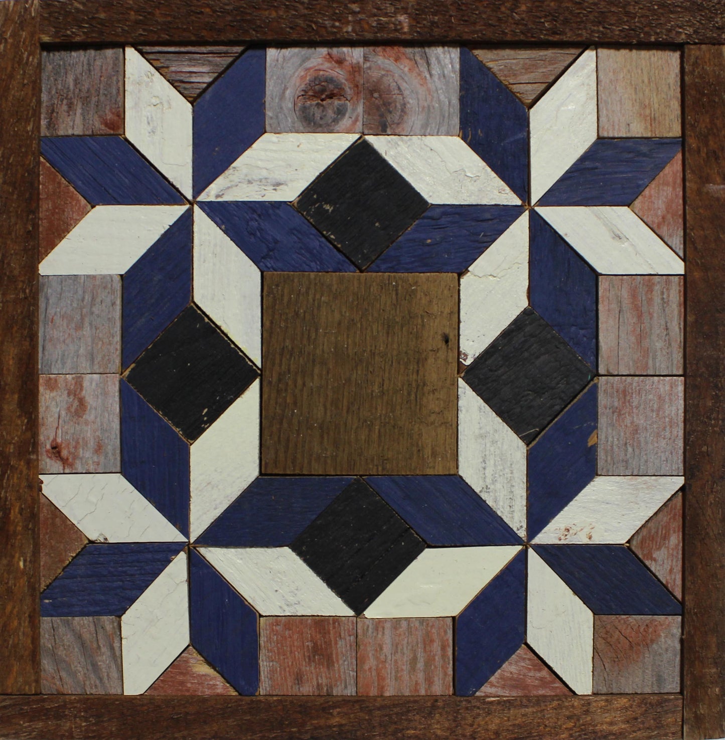 Amish Handmade Barn Quilt - Square (10.5 in x 10.5 in x 1 in)