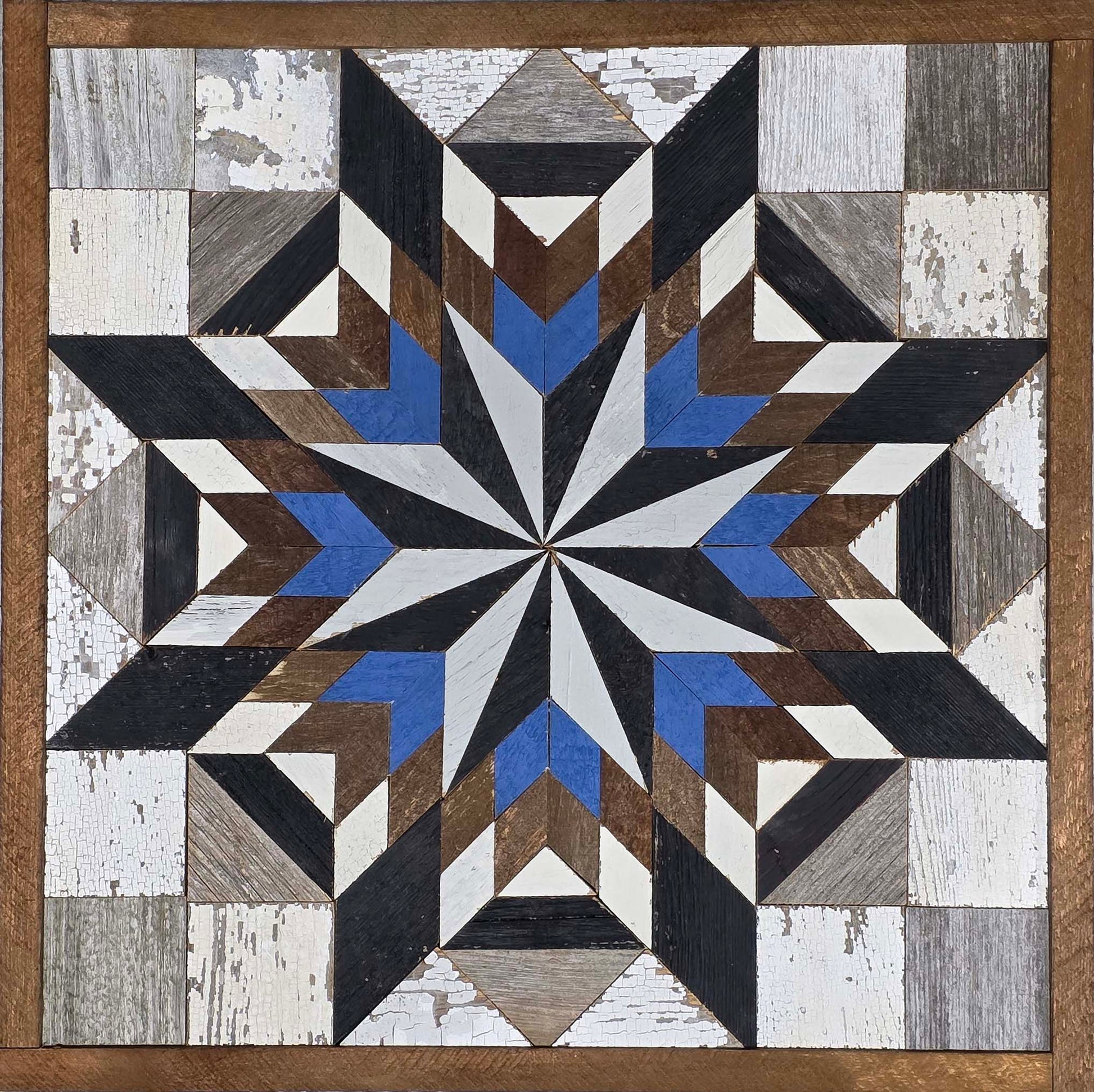 Amish Handmade Barn Quilt - Square (20.75 in x 20.75 in x 1 in) - Amish Country Store ~ Blessings Grow Meadows