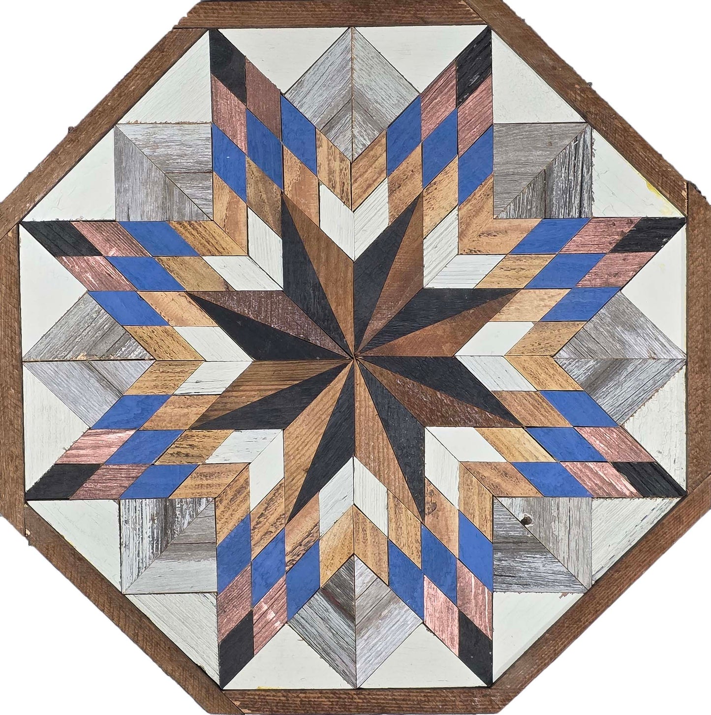 Amish Handmade Barn Quilt - Octagon (20.75 in x 20.75 in x 1 in)