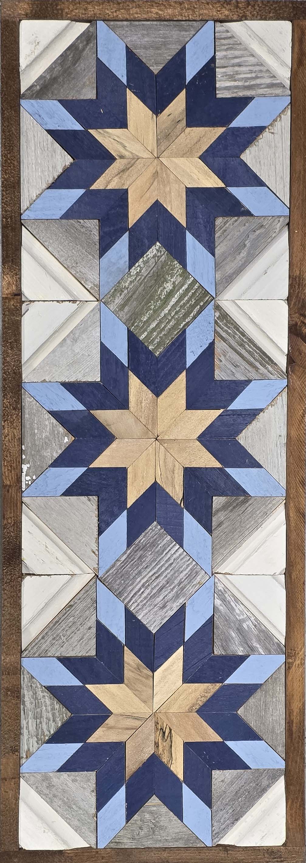 Amish Handmade Barn Quilt - Banner (10.5 in x 30 in)