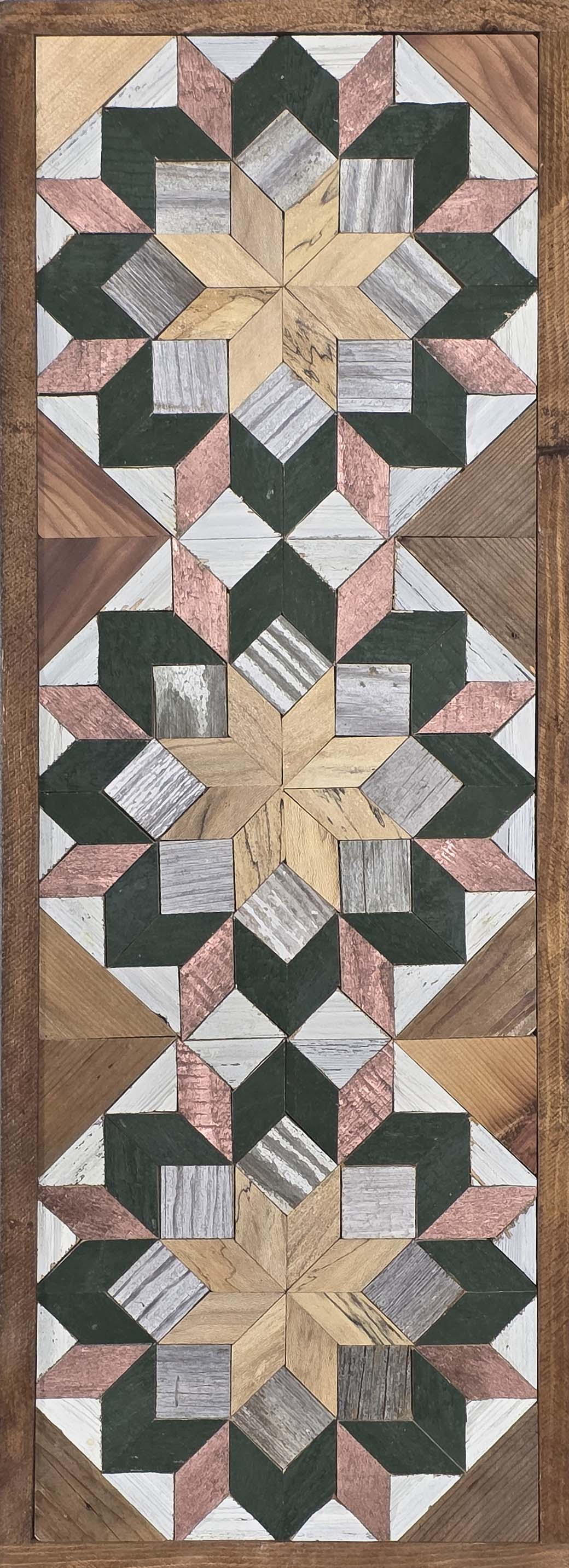 Amish Handmade Barn Quilt - Banner (10.5 in x 30 in)