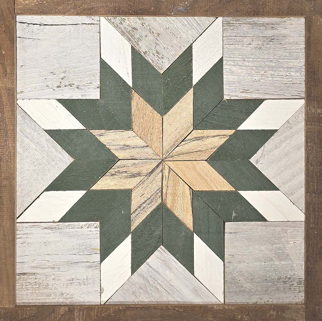 Amish Handmade Barn Quilt - Square (10.5 in x 10.5 in x 1 in)