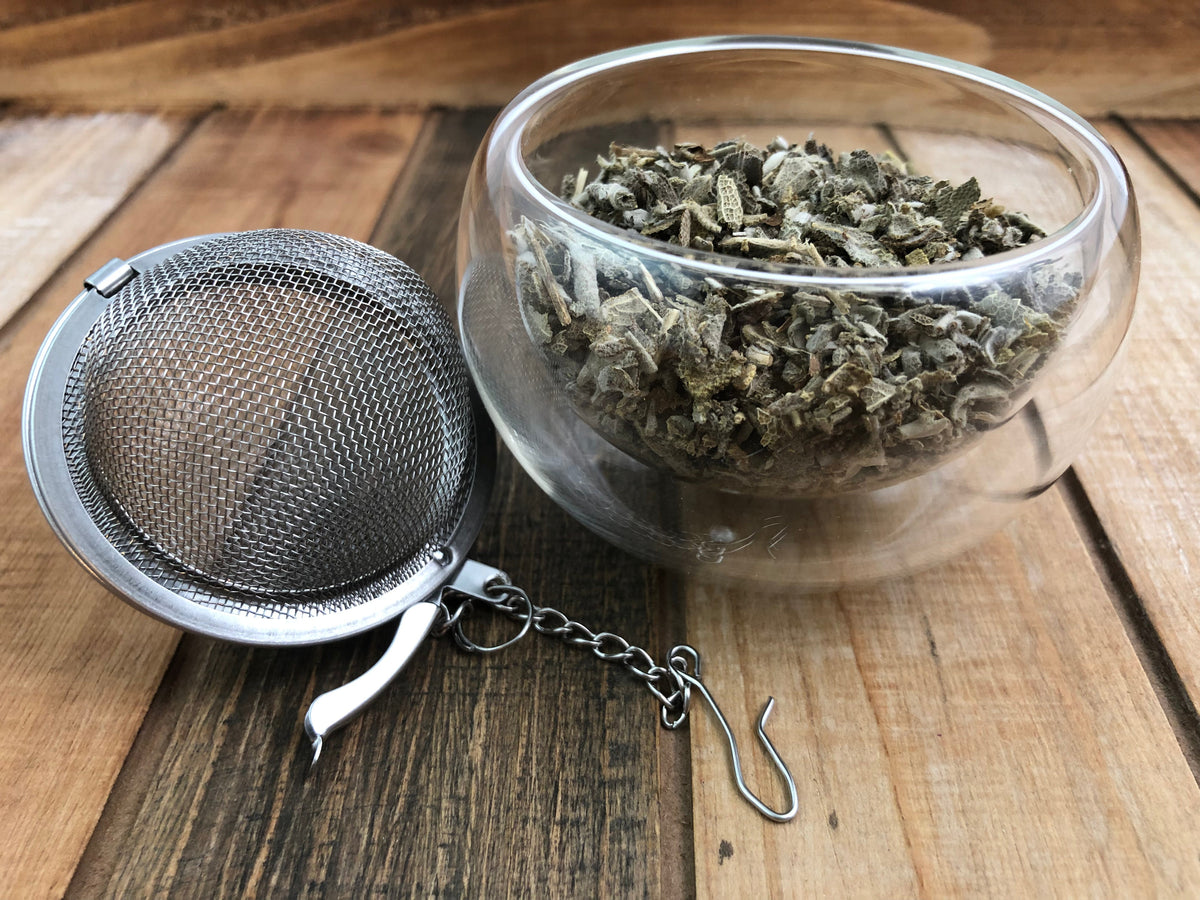 Dried sage herb from HerbalRoseApothecary, showing whole, fragrant sage leaves ideal for cooking and herbal remedies.