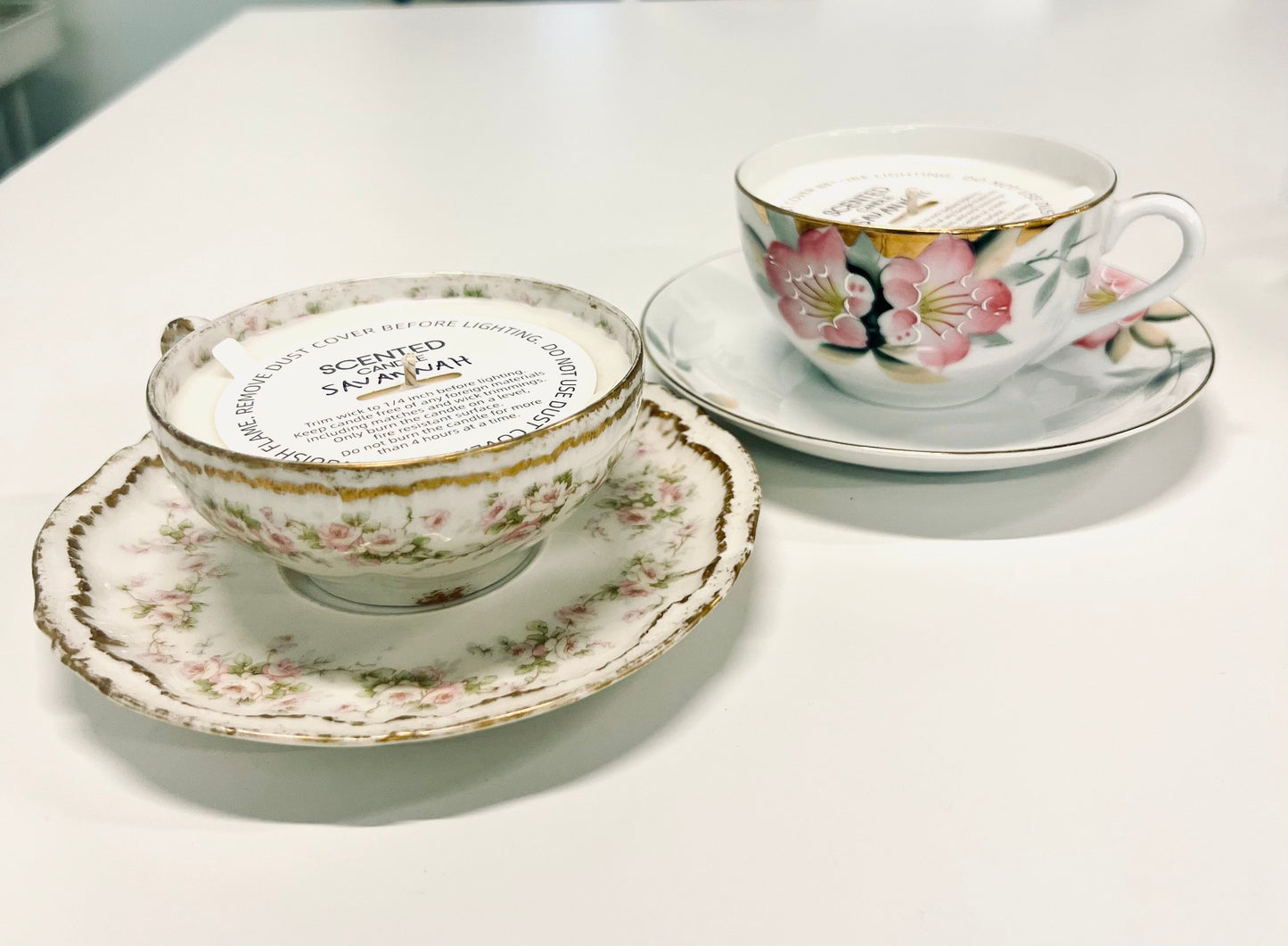 Tea Cup Candles - Blessings Grow Meadows -