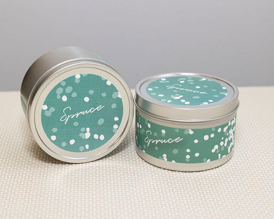 Spruce Travel Tin Candle - Blessings Grow Meadows -