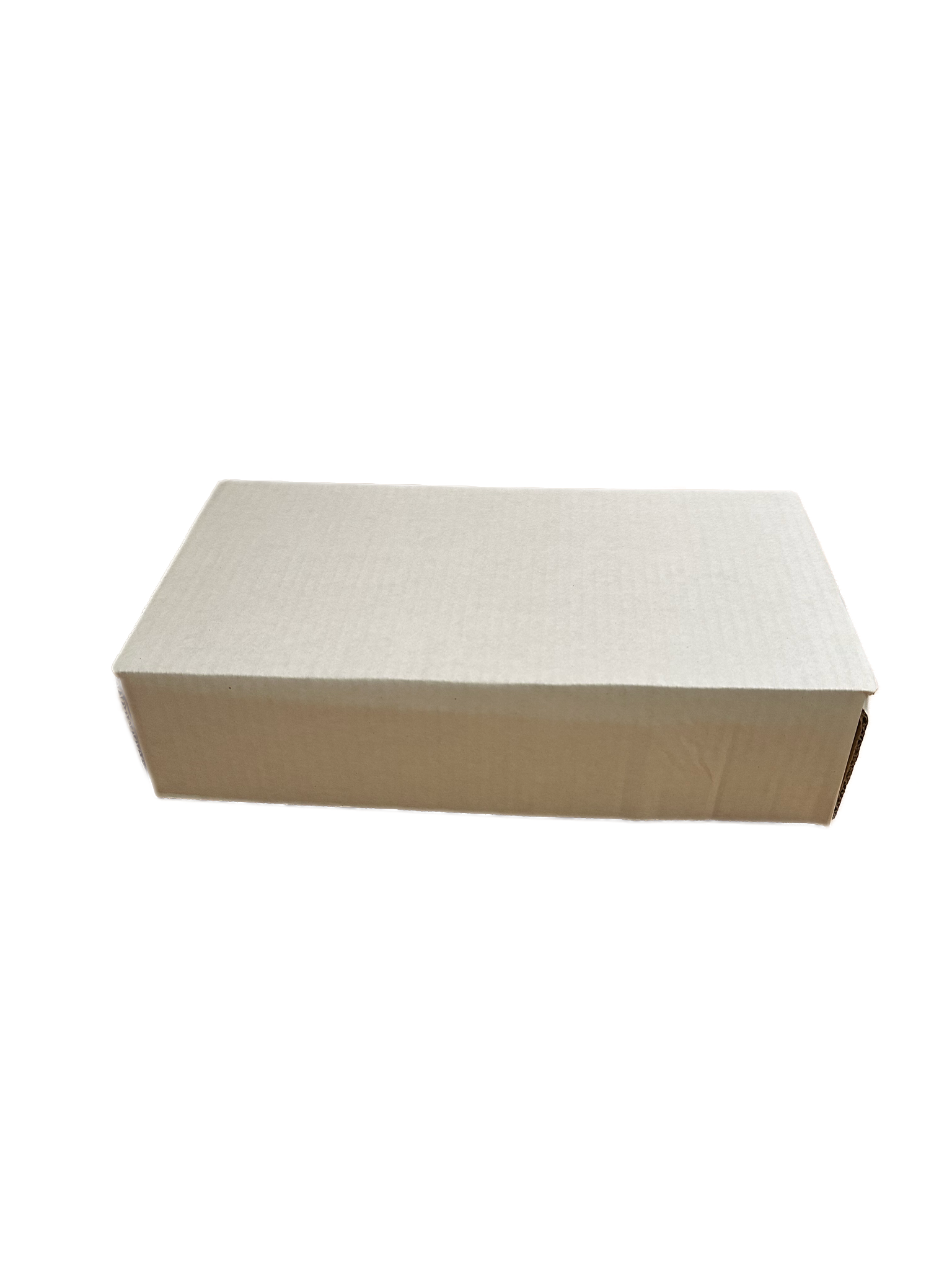 A plain, rectangular Custom Mason Jar (3) Pack Gift box from SavannahSauceCompany with your branding, closed and placed on a white background—ideal for shipping jams or salsas.