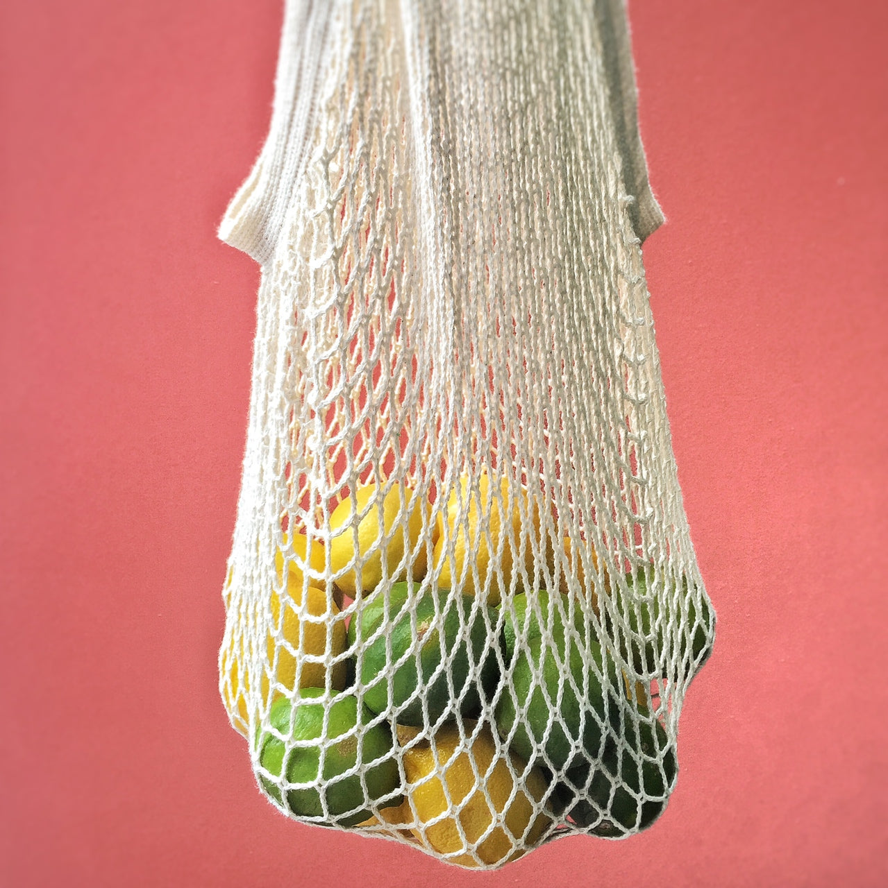 French Market Tote by Seattle Seed Company, cotton string bag with sturdy handles, ideal for shopping and carrying essentials.