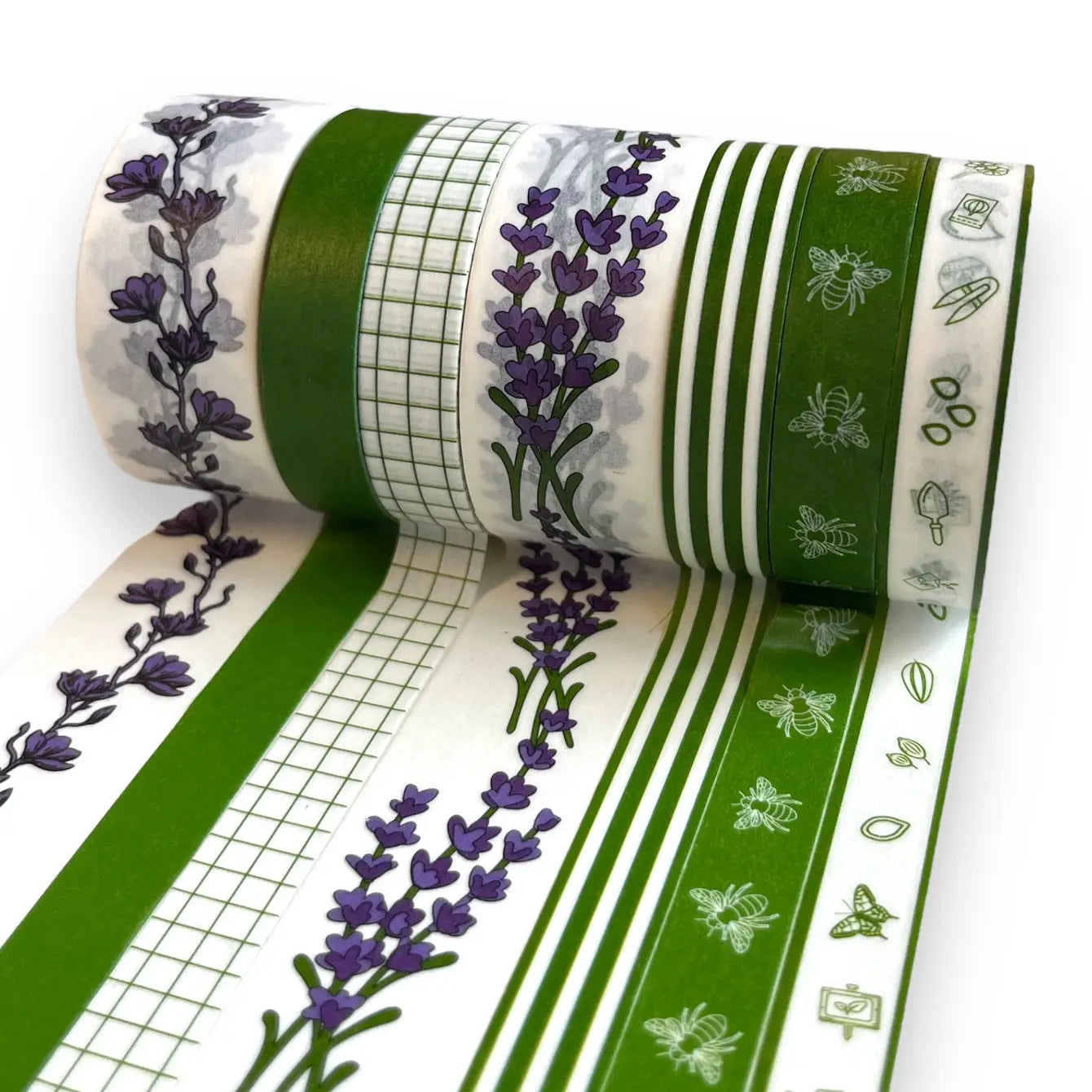 Gardener's Washi Tape Crafting and Scrapbooking Set 7pc 10m - Blessings Grow Meadows