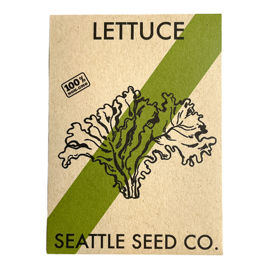 Fresh mild mesclun mix lettuce from Seattle Seed Company, showcasing vibrant leafy greens for salads and healthy meals.