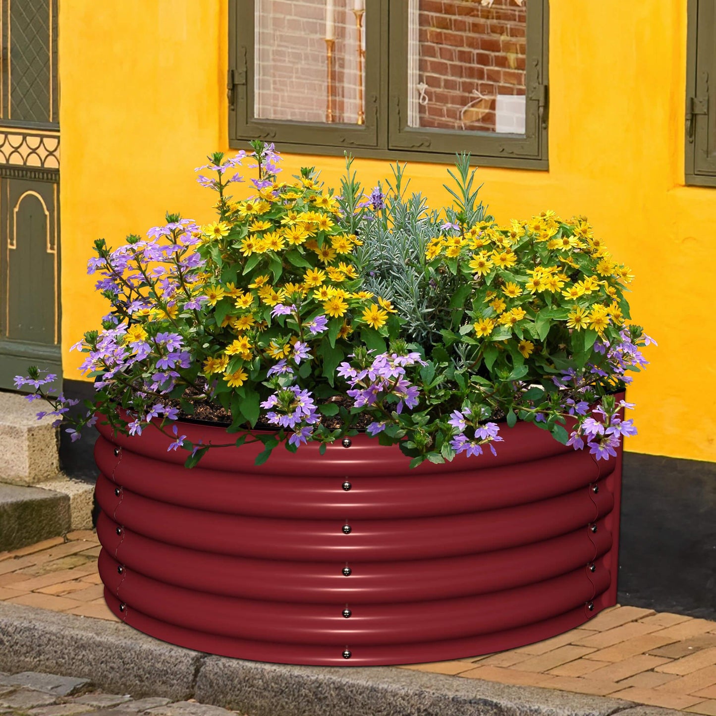 Olle Gardens 17 inch Tall Decorative Semi-circle Raised Garden Bed at Blessings Grow Meadows 