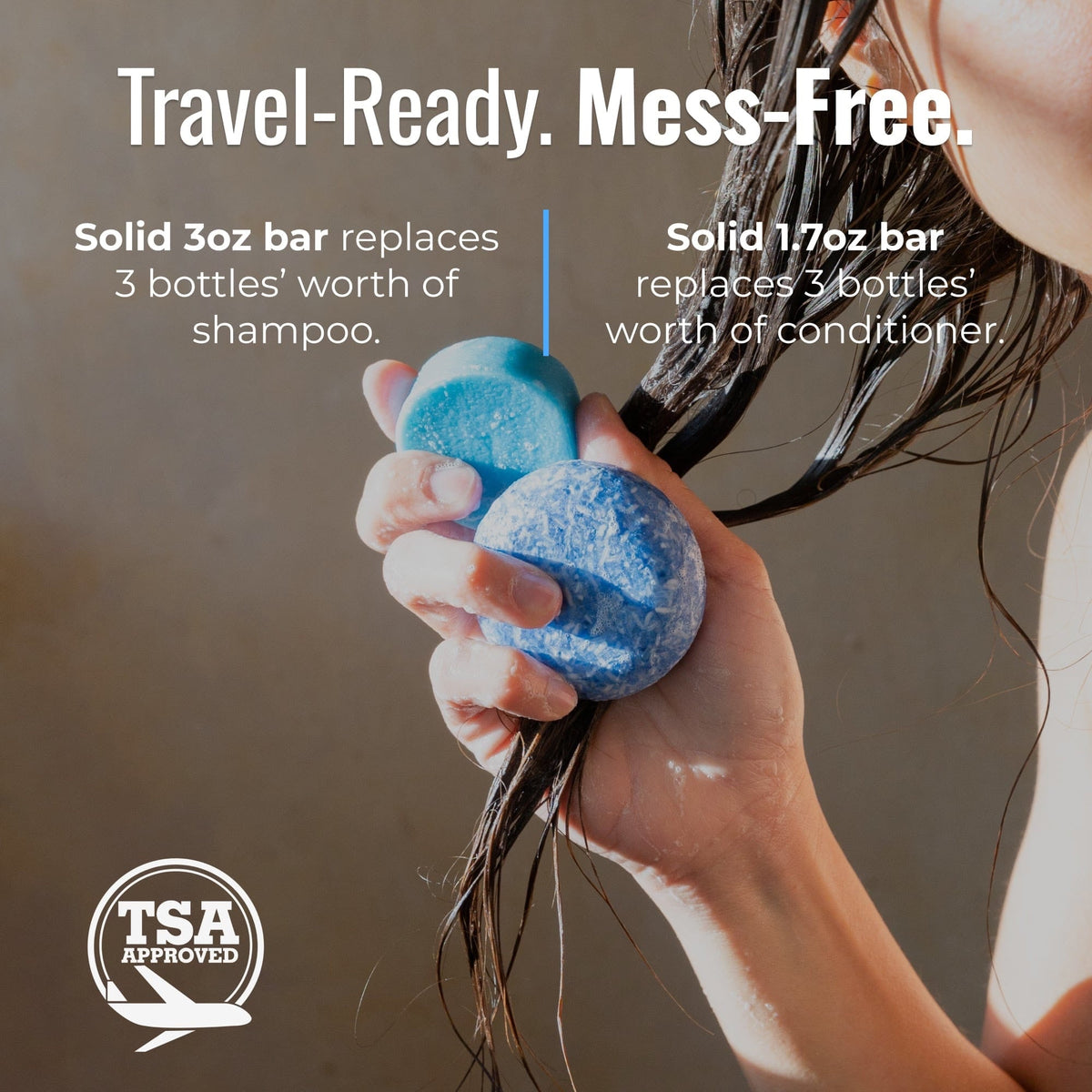 Cobalt-scented shampoo and conditioner bar duo from ZeroWasteStore.com, featuring eco-friendly, plastic-free haircare sets.