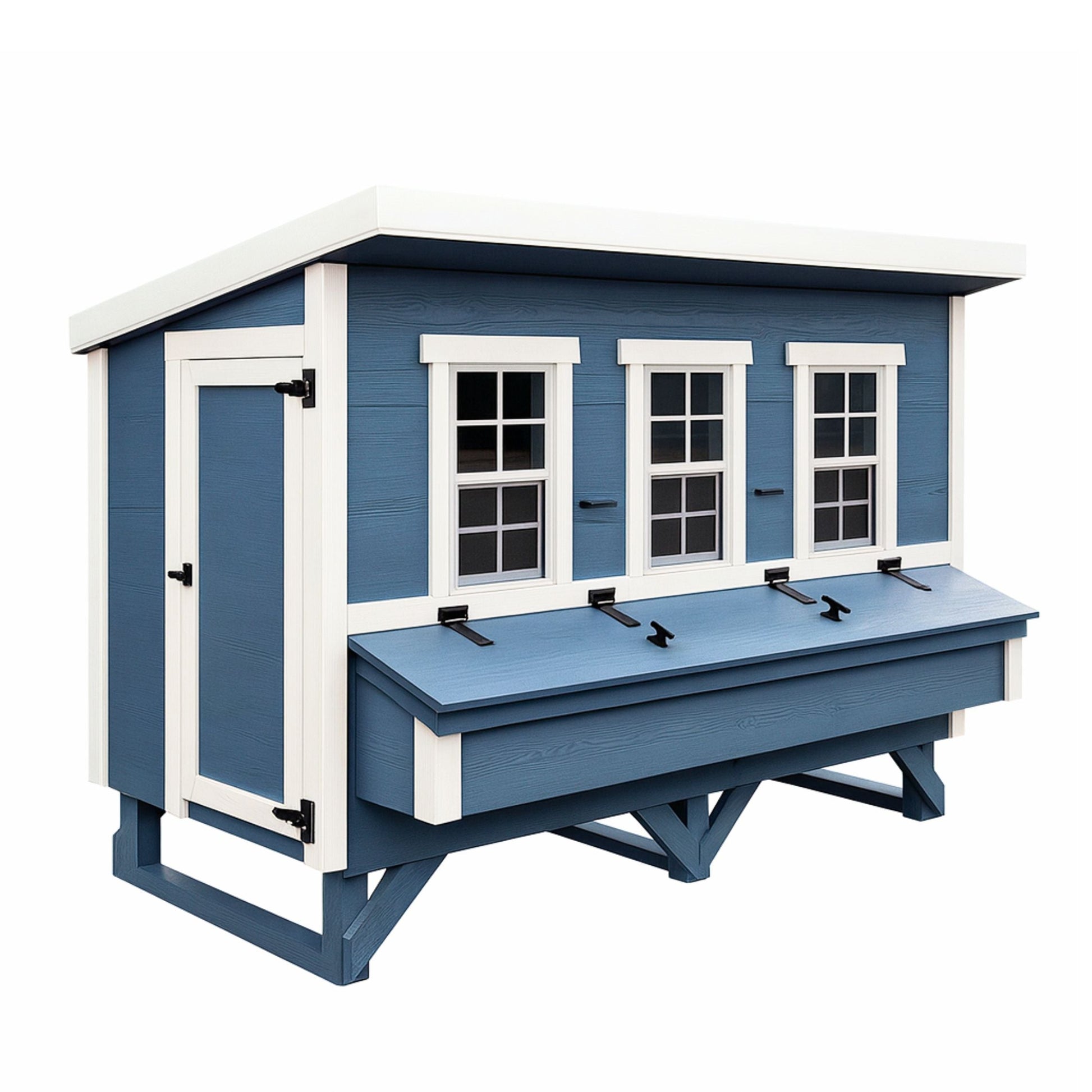 OverEZ XL chicken coop designed for up to 20 chickens, featuring spacious outdoor shelter with nesting boxes and secure fencing.