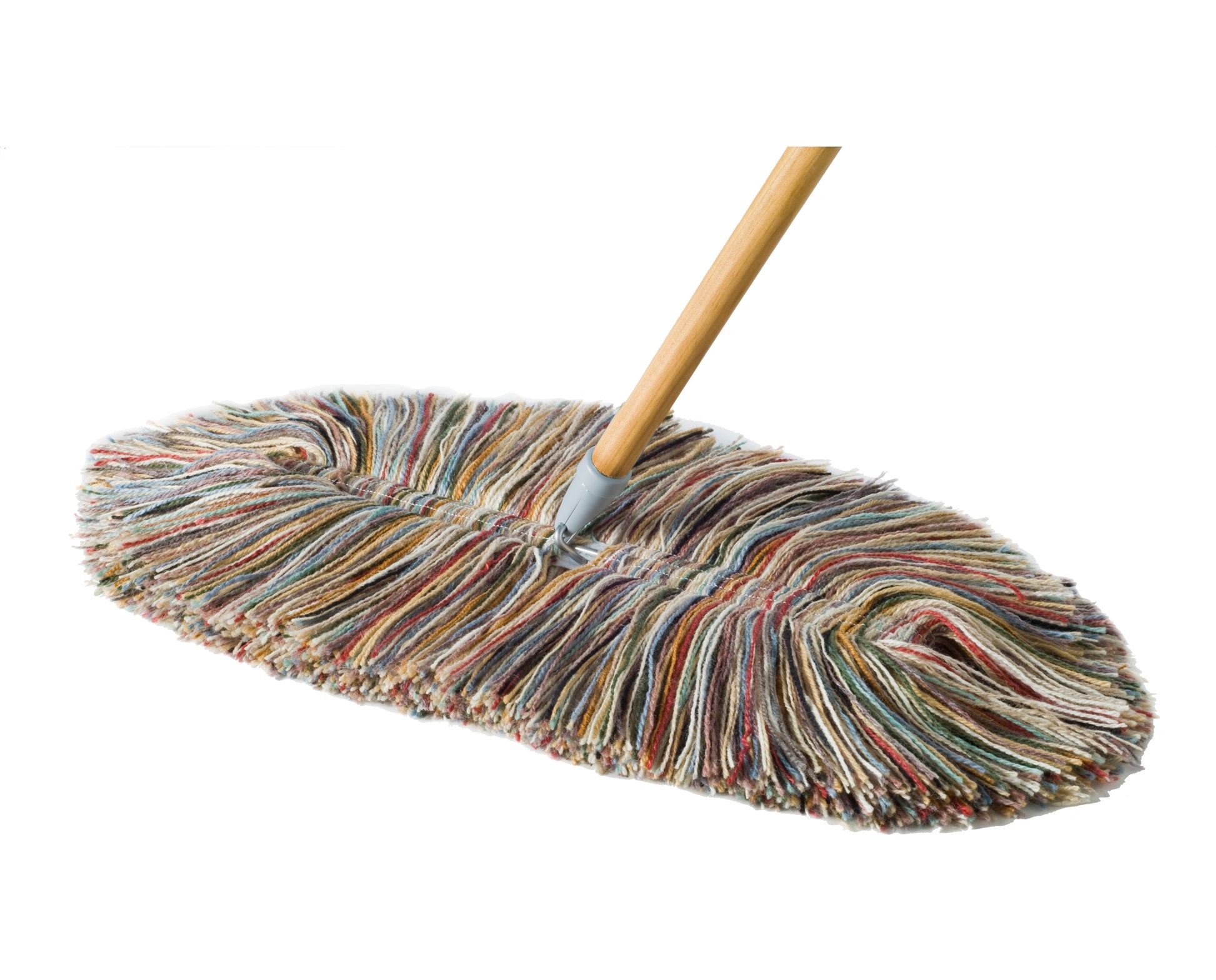 Sladust THE TRIO Wooly Mammoth hand duster with wooden handle and replacement head, ideal for dusting delicate surfaces.