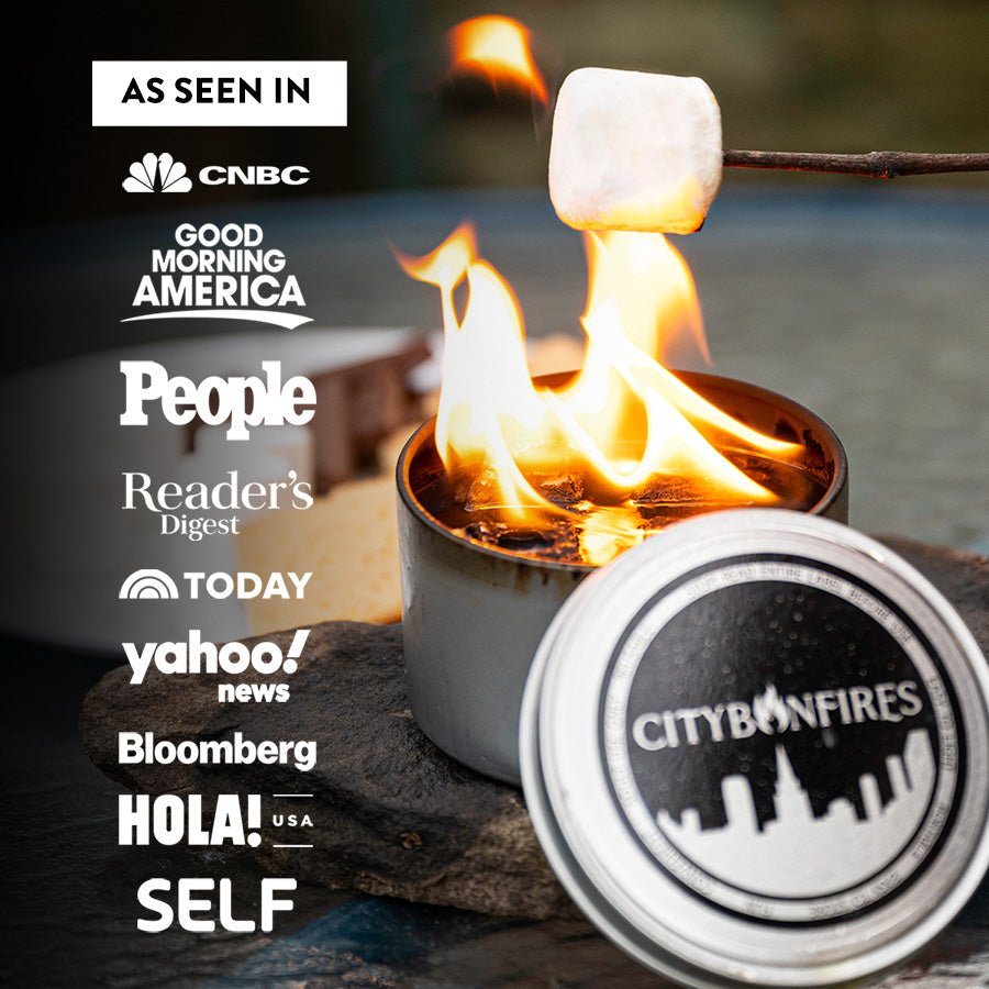 City Bonfires S'mores Family Pack outdoors kit with marshmallows, chocolate, and graham crackers for camping or backyard fun.