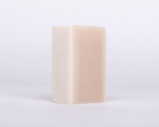 Bar of Soap for Sinners Lavender Eucalyptus with Chamomile soap, featuring a smooth lavender-colored surface with natural botanical accents.