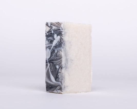 Soap for Sinners Pumice Microdermabrasian soap bar with exfoliating pumice for gentle skin renewal and cleansing.
