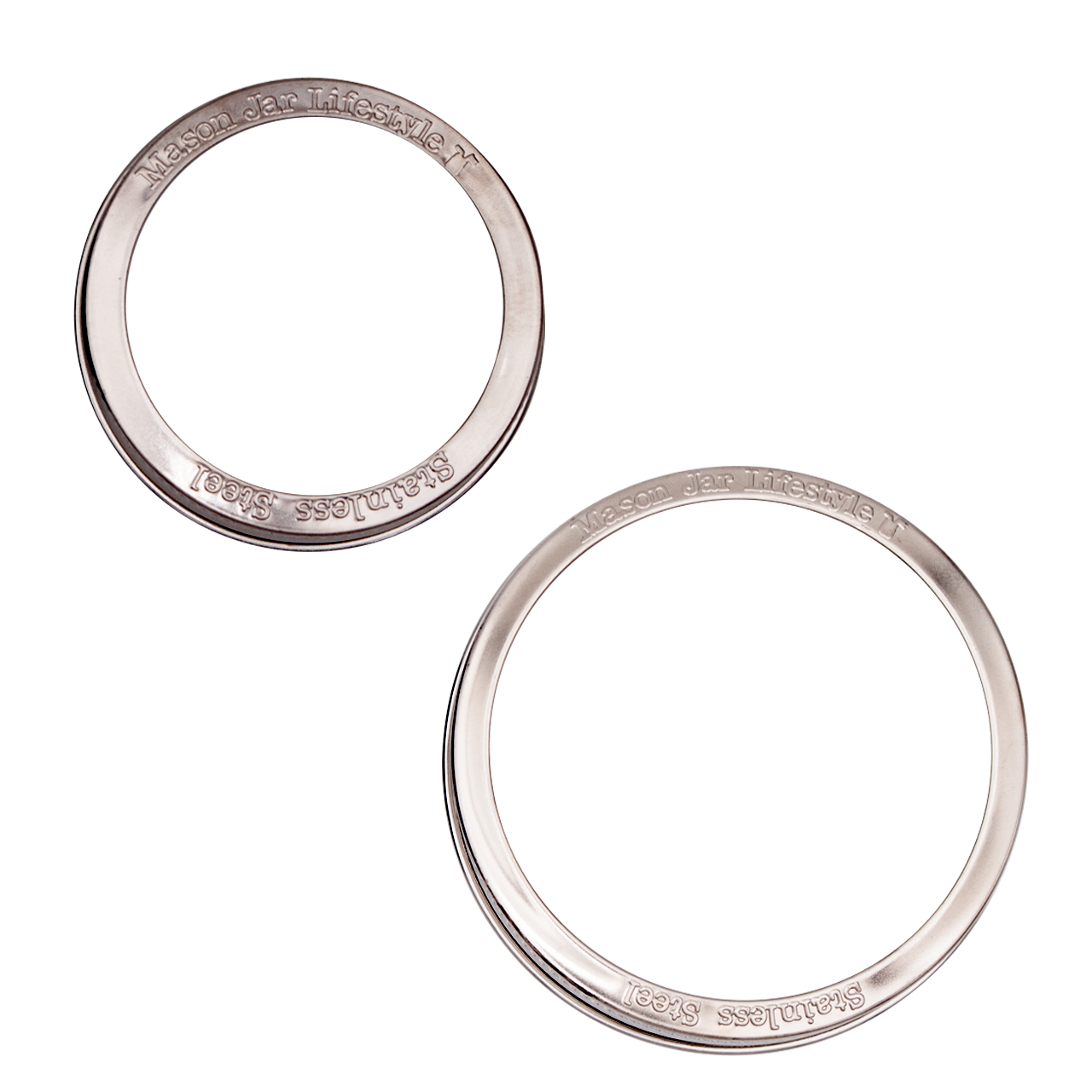 Rust Proof Stainless Steel Bands / Rings for Mason Jars 5 Pack - Blessings Grow Meadows