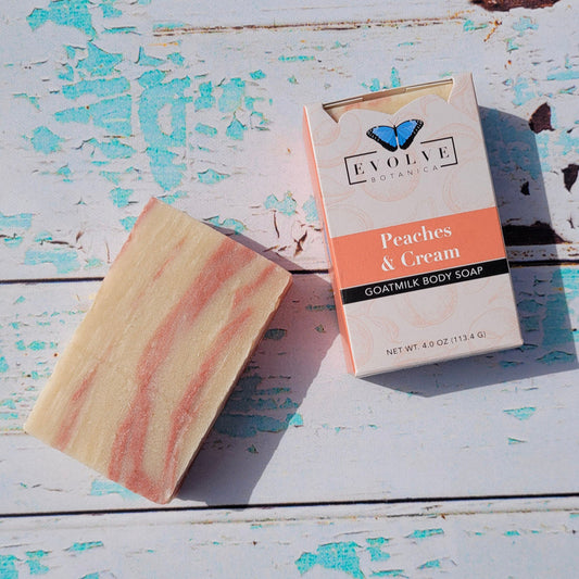 Standard Soap - Peaches & Cream (Goatmilk) - Evolve Botanica ~ Blessings Grow Meadows