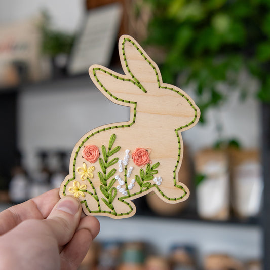 Spring Bunny Embroidery Kit - Blessings Grow Meadows -