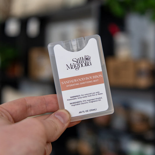 Sandalwood Bourbon - Hydrating Sanitizing Mist - Blessings Grow Meadows -