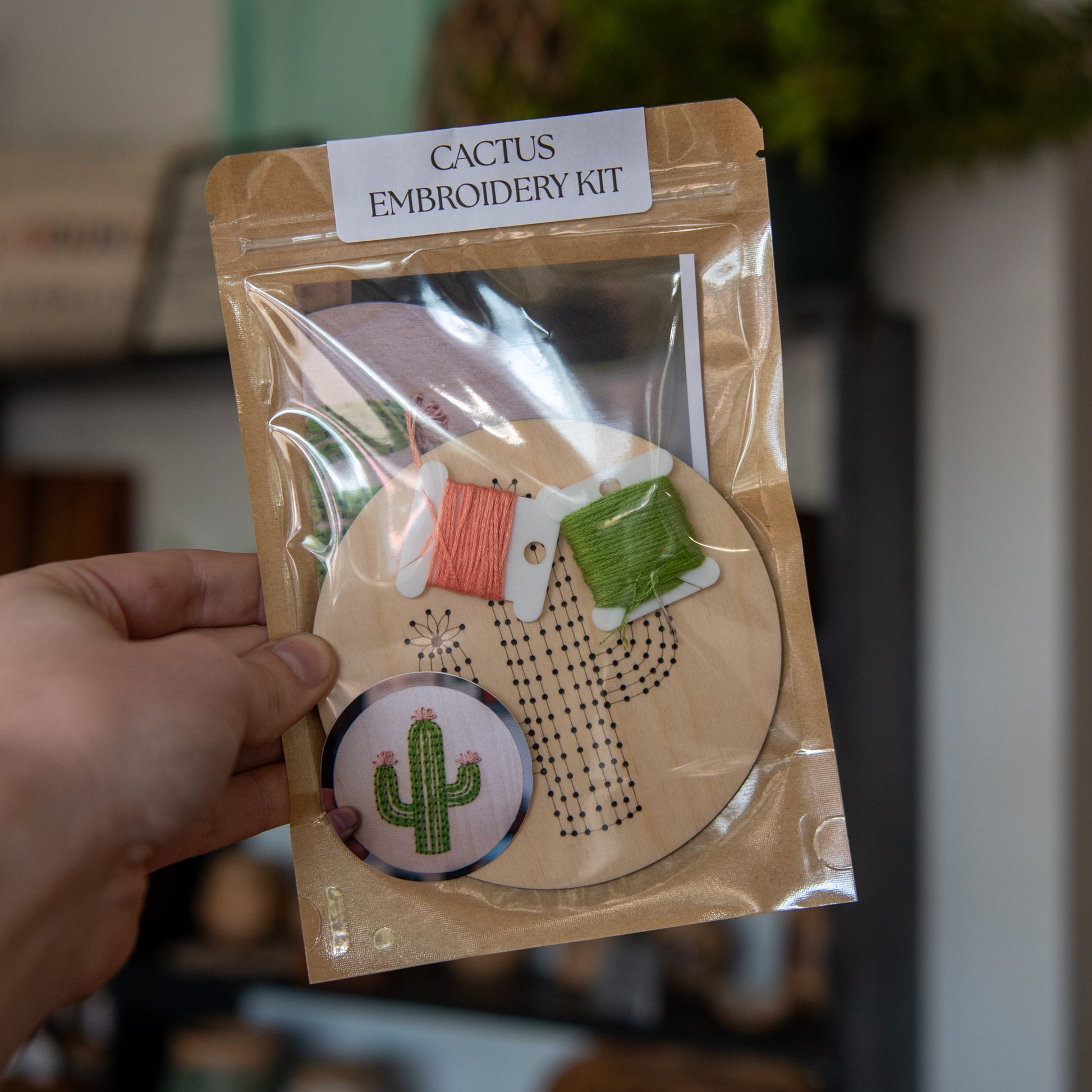 Cactus Embroidery Kit - Blessings Grow Meadows -