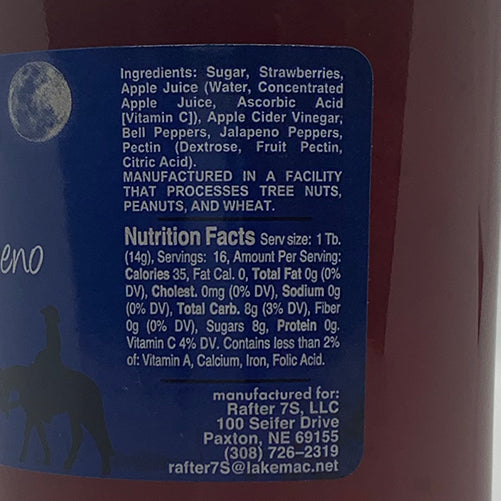 Strawberry Jalapeno Jelly | 8 oz | Rafter 7S - BuyNebraska.com ~ Blessings Grow Meadows