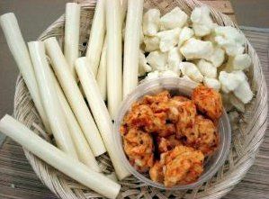 Eichtens Cheeses plain string cheese in an 8 oz package, ready to eat, with a smooth, white cheese texture visible.