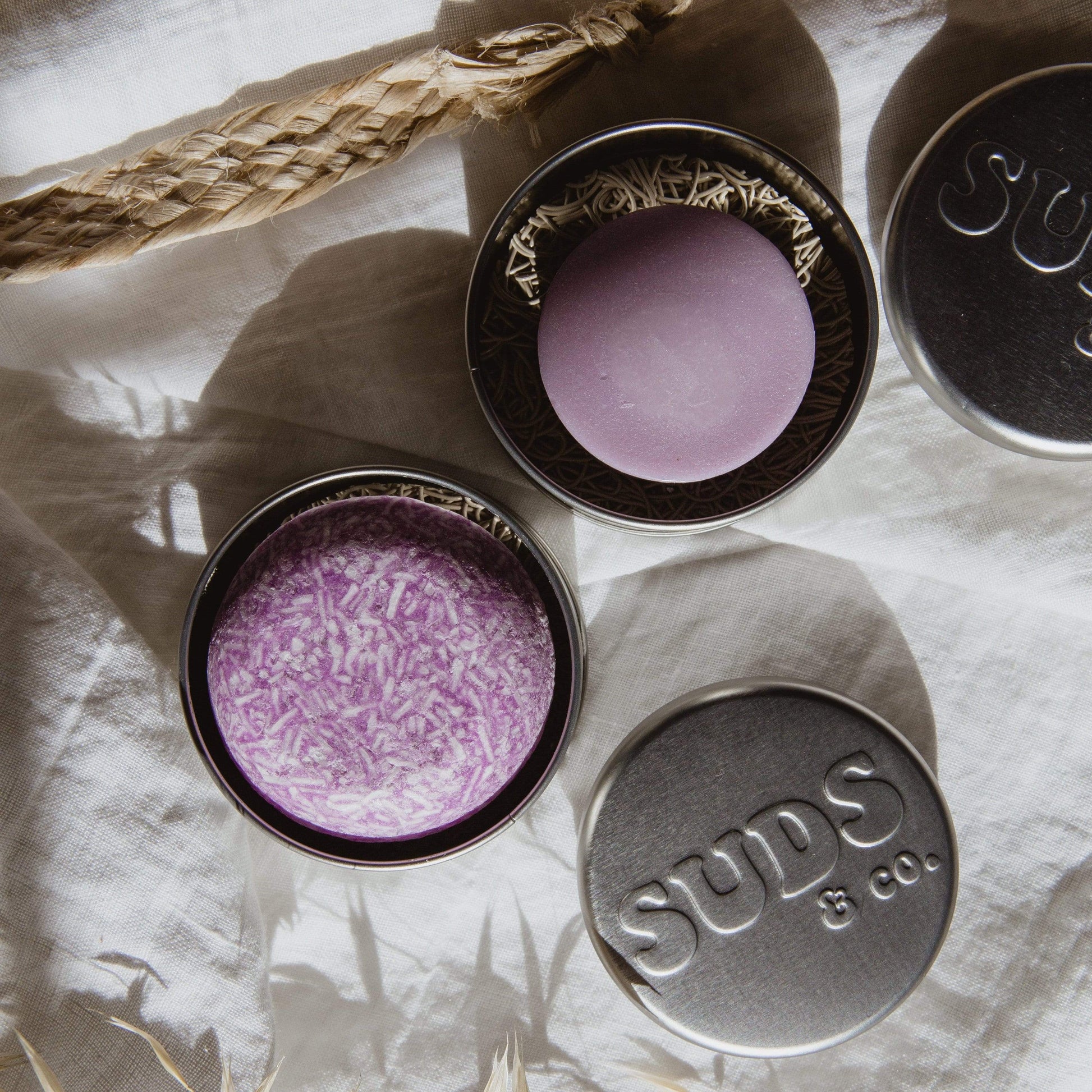 Suds & Co. Travel Tin - Shampoo + Conditioner Storage, Container ONLY - Blessings Grow Meadows