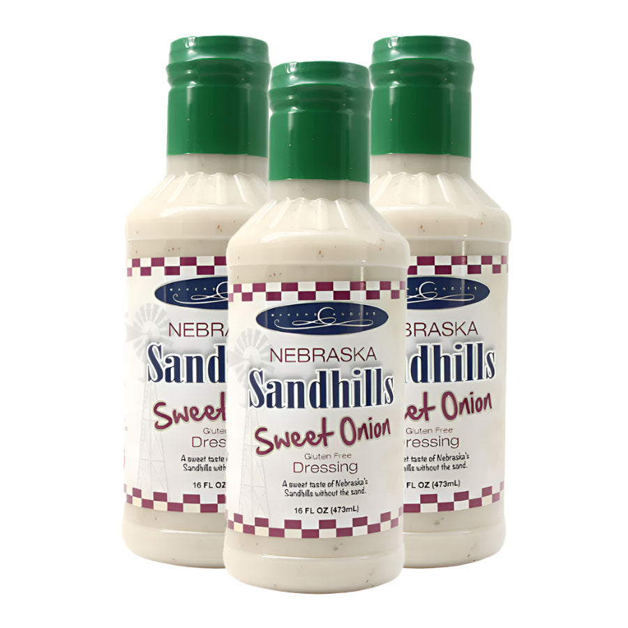 Sweet Onion Salad Dressing | Pack of 3 | 16 oz | Gluten Free | Baker's Candies - BuyNebraska.com ~ Blessings Grow Meadows