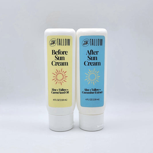 Tallow Sun Care Duo - Before & After Sun Cream - Blessings Grow Meadows