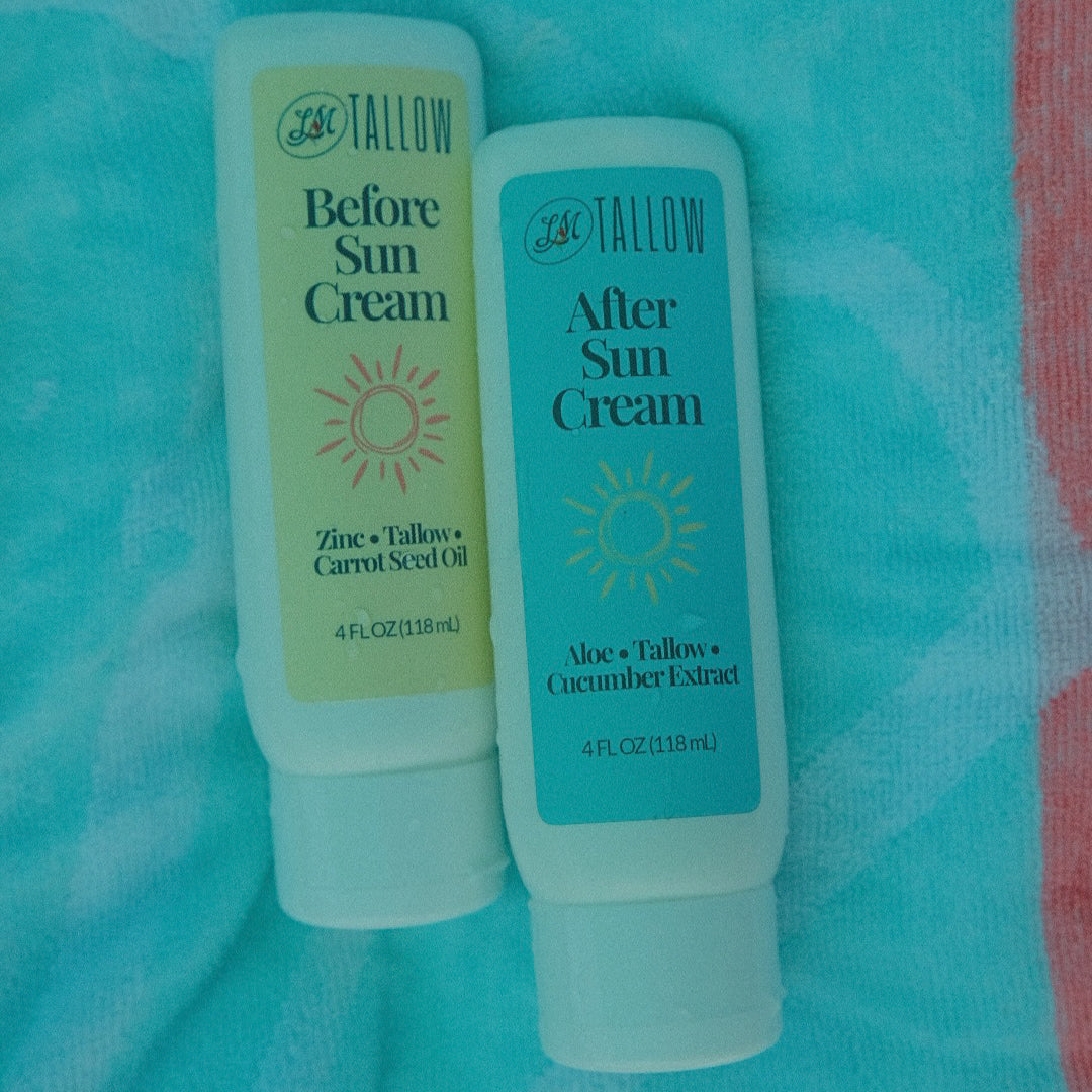 Tallow Sun Care Duo - Before & After Sun Cream - Blessings Grow Meadows