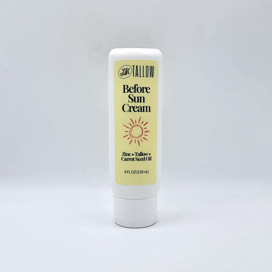 Tallow Before Sun Cream | Beef Tallow Non-Nano Zinc Oxide and Botanical Oils - Blessings Grow Meadows