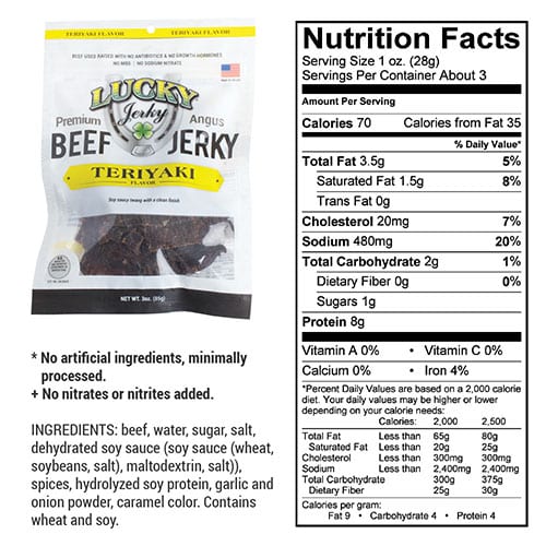 Teriyaki Beef Jerky | 3 oz | Nebraska Star Beef - BuyNebraska.com ~ Blessings Grow Meadows