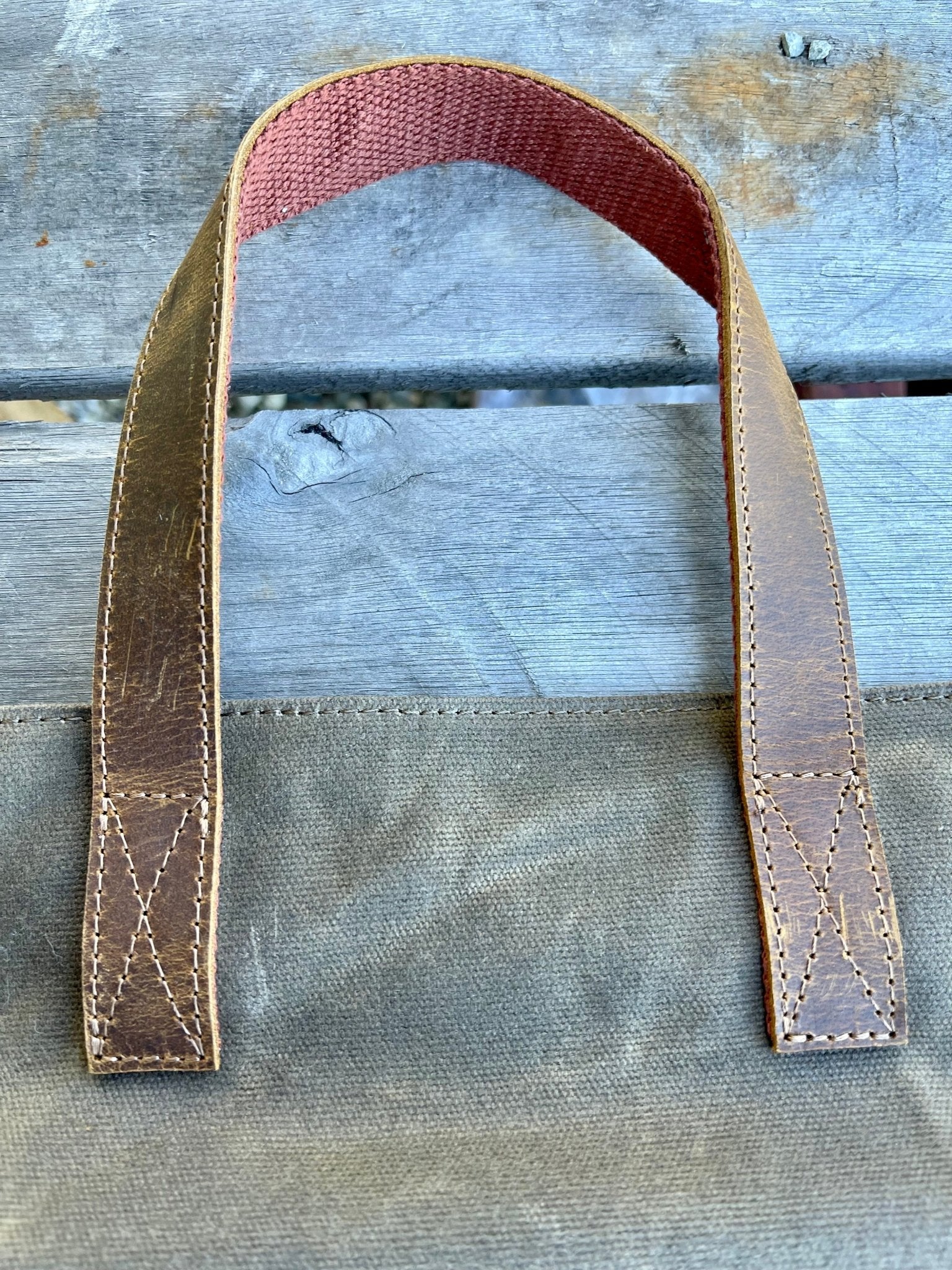 Garden Kneeler Pad - Waxed Canvas Garden Pad - Blessings Grow Meadows