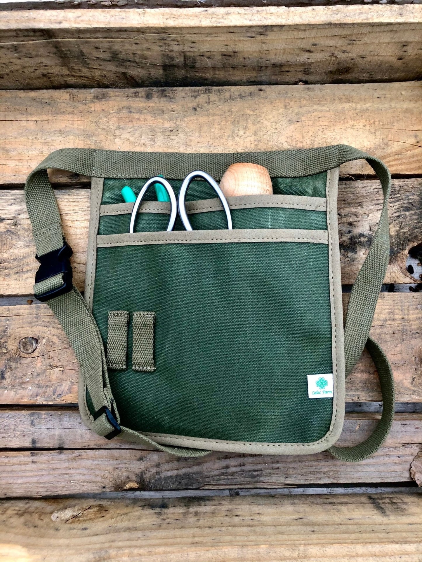 Garden Tool Belt - Waxed Canvas for Gardening - Blessings Grow Meadows