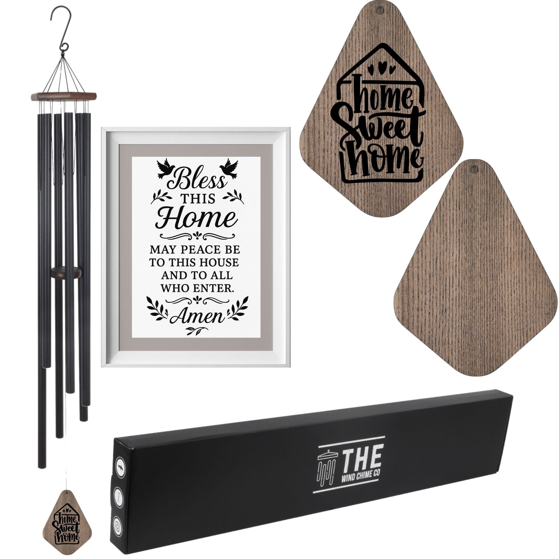 55" Serenity Large Deep Tone Memorial Wind Chime Church Bells, Thoughtful Gift For Special Occasions or Reflections - Blessings Grow Meadows