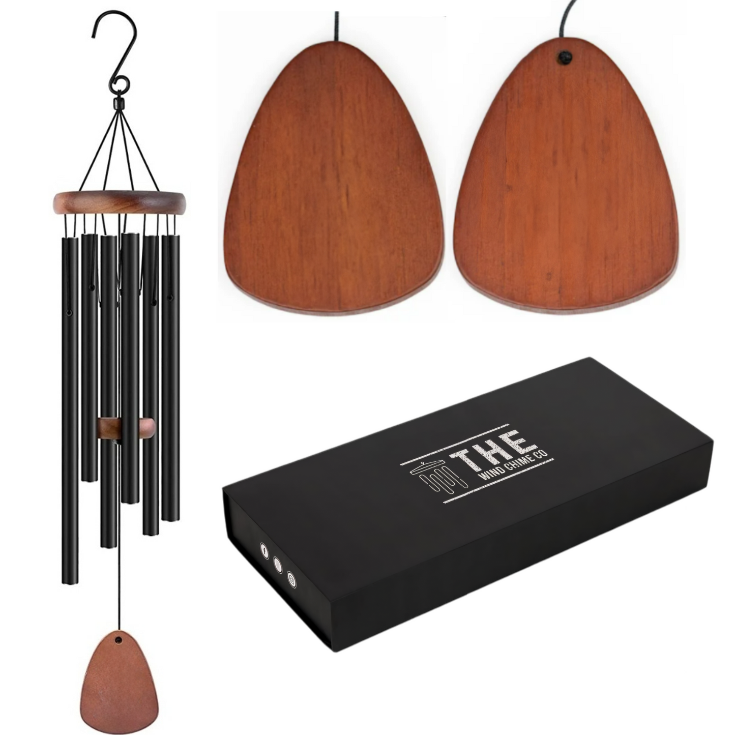 32-inch Serenity Memorial Wind Chimes by The Wind Chime Co, featuring delicate metal tubes and a peaceful, reflective design for home decor.