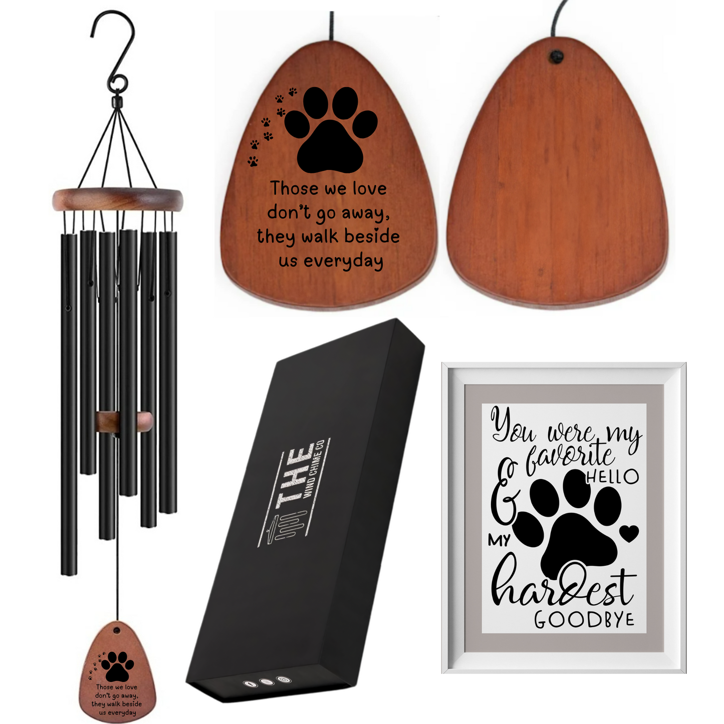 32-inch Serenity Memorial Wind Chimes by The Wind Chime Co, featuring delicate tubes for peaceful outdoor sound and reflection.