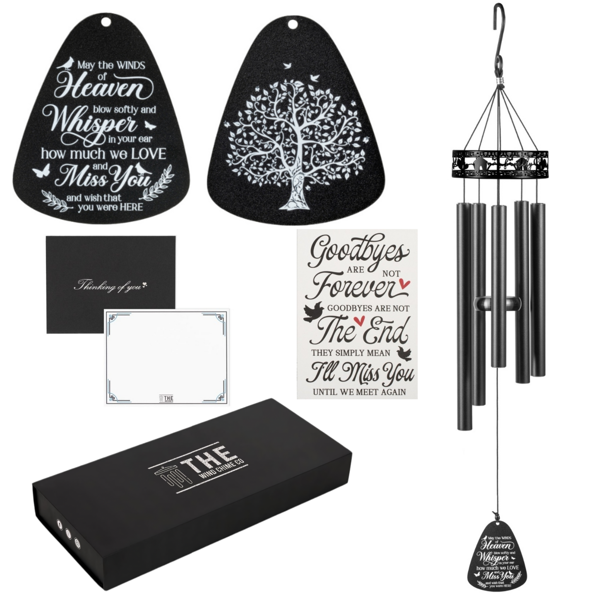 34" Serenity Family-Love Memorial Wind Chimes, Thoughtful Gift For Special Occasions or Reflections - Blessings Grow Meadows