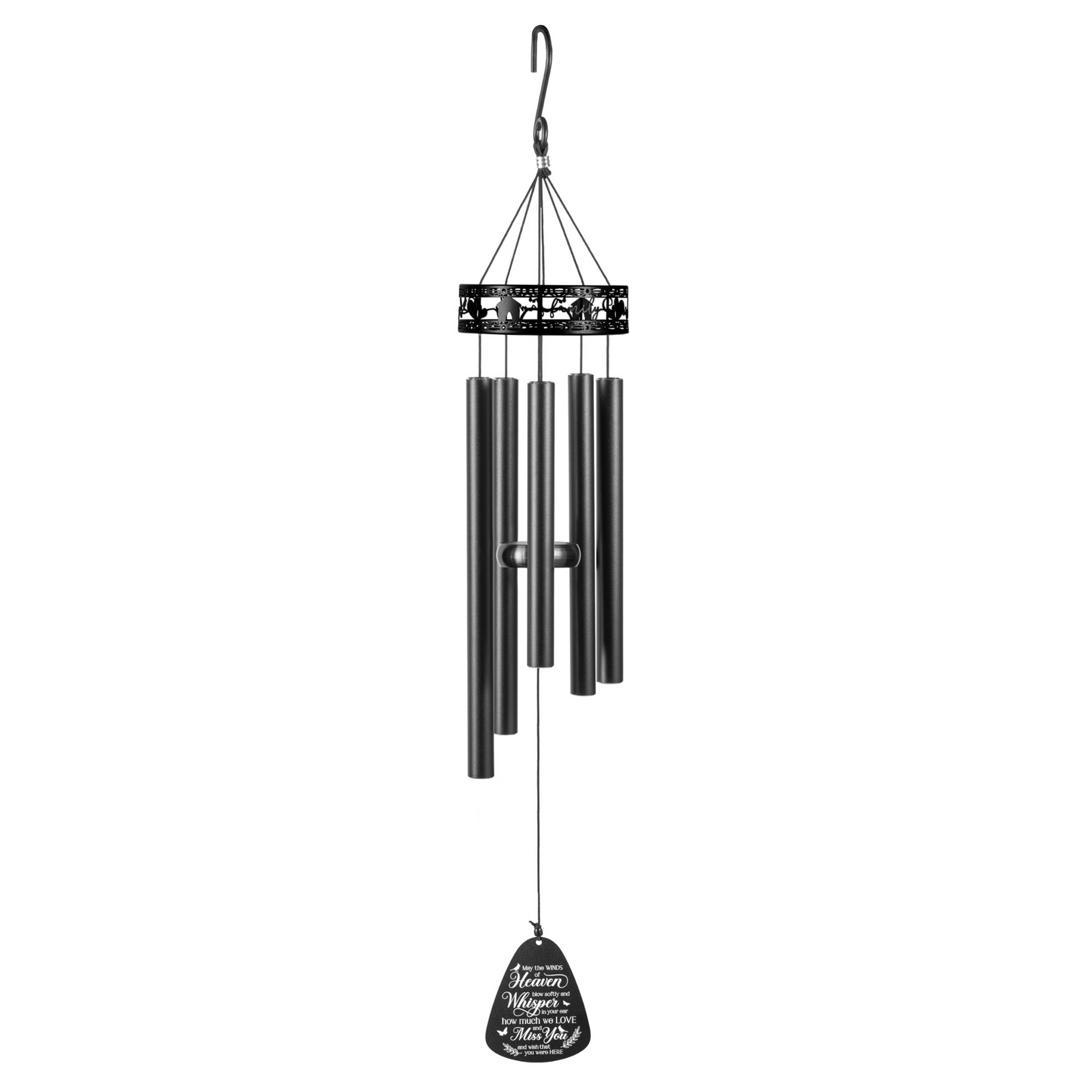 34" Serenity Family-Love Memorial Wind Chimes, Thoughtful Gift For Special Occasions or Reflections - Blessings Grow Meadows