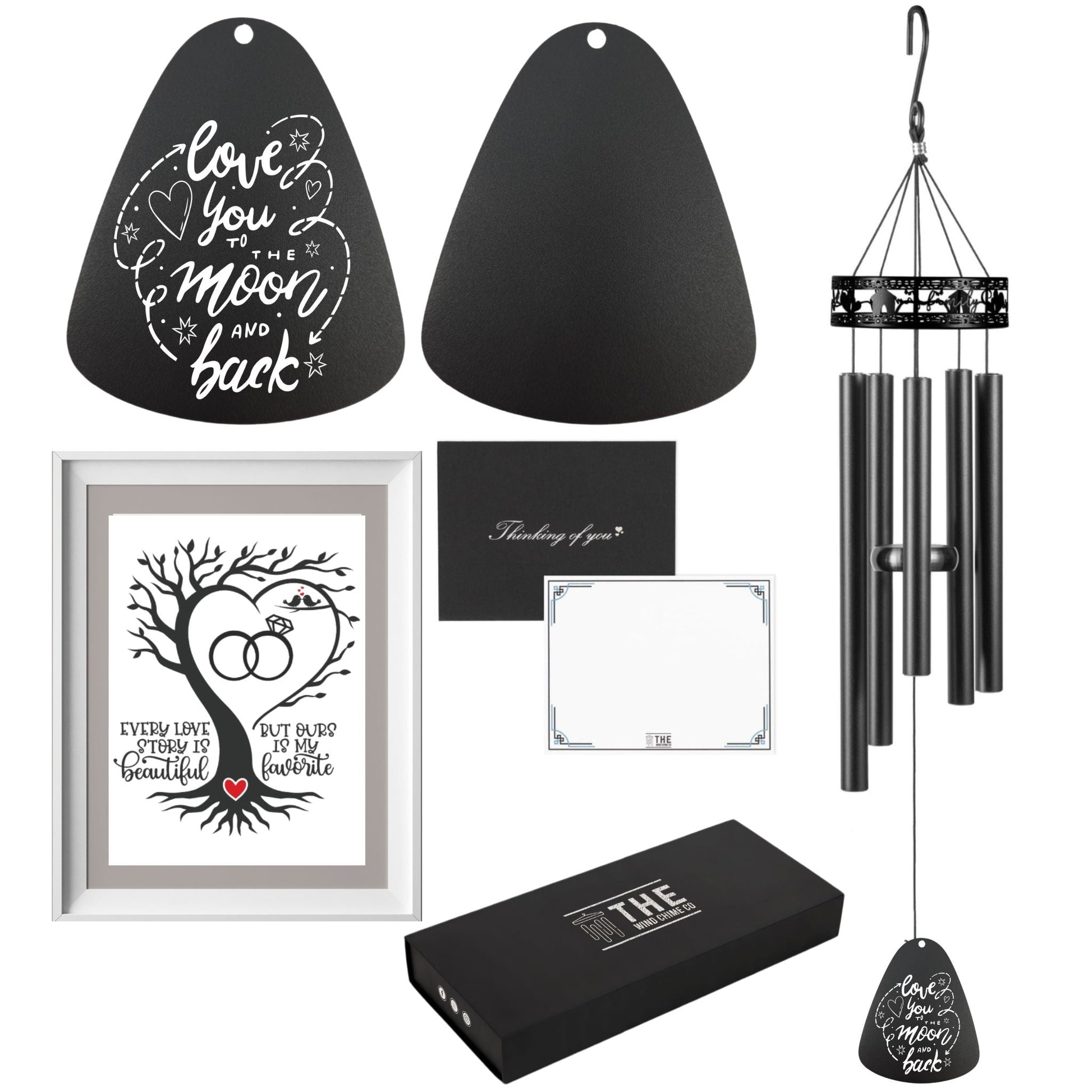 34" Serenity Family-Love Memorial Wind Chimes, Thoughtful Gift For Special Occasions or Reflections - Blessings Grow Meadows